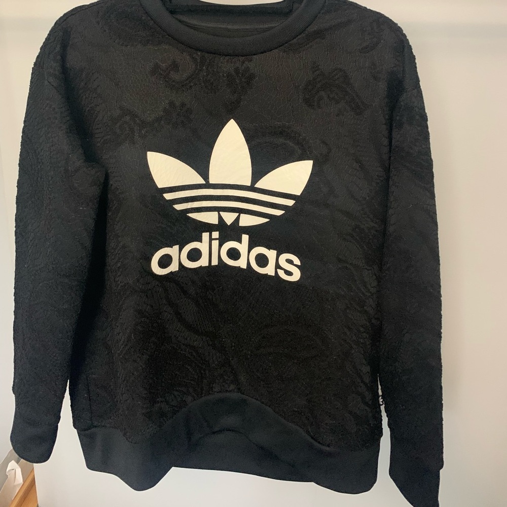 Adidas Logo Paisley Embroidered Crewneck